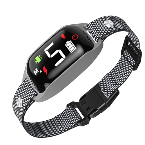 BXQ Anti Barking Training Collar - Beep Vibration Shock, Rechargeable, 5 Adjustable Sensitivity, Smart Bark Collar for Large, Medium, Small Dogs