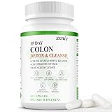 Colon Cleanse, Colon Broom, Colon Cleanser & Detox, Advanced Gut Cleanse Detox for Women & Men, Body Cleanse, 30 Capsules