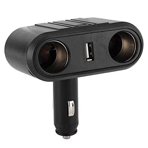 Encendedor de cigarrillos universal de 2 vías para automóvil, enchufe para encendedor de cigarrillos, enchufe distribuidor, adaptador de cargador USB para automóvil de múltiples