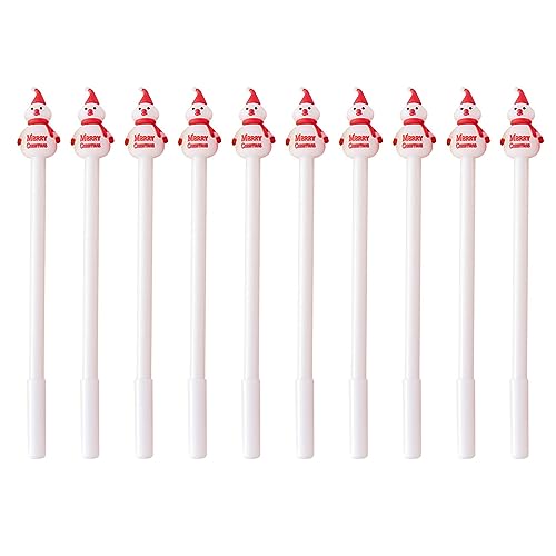 10Pcs Rolling Ball Pens Quick Dry 0.5mm Fine Point Gel Liquid Pen for Writing Journaling