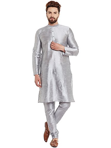 Sojanya (Since 1958, Men's Dupion Silk Kurta & Churidaar Pyjama3