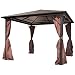 Produktbild vidaXL Gartenpavillon 4 Vorhänge Alu 3x3m Gazebo Gartenzelt Festzelt Partyzelt