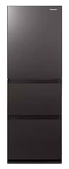 Panasonic 右開き冷蔵庫 315L 3ドア ブラウン Panasonic 右開き冷蔵庫 315L 3ドア ブラウン