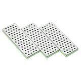 PATIKIL 70mm 1000 Grit Extra-Fine Ski Snowboard Diamond Stone, 3 Pack Ski Edge Sharpener Diamond Edge Files Snowboard Whetstone, Green