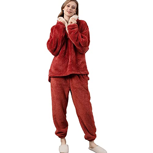 iyoimono Schlafanzug Für Damen 2-Set Pyjama Mit Lange Oberteile Und Hosen...