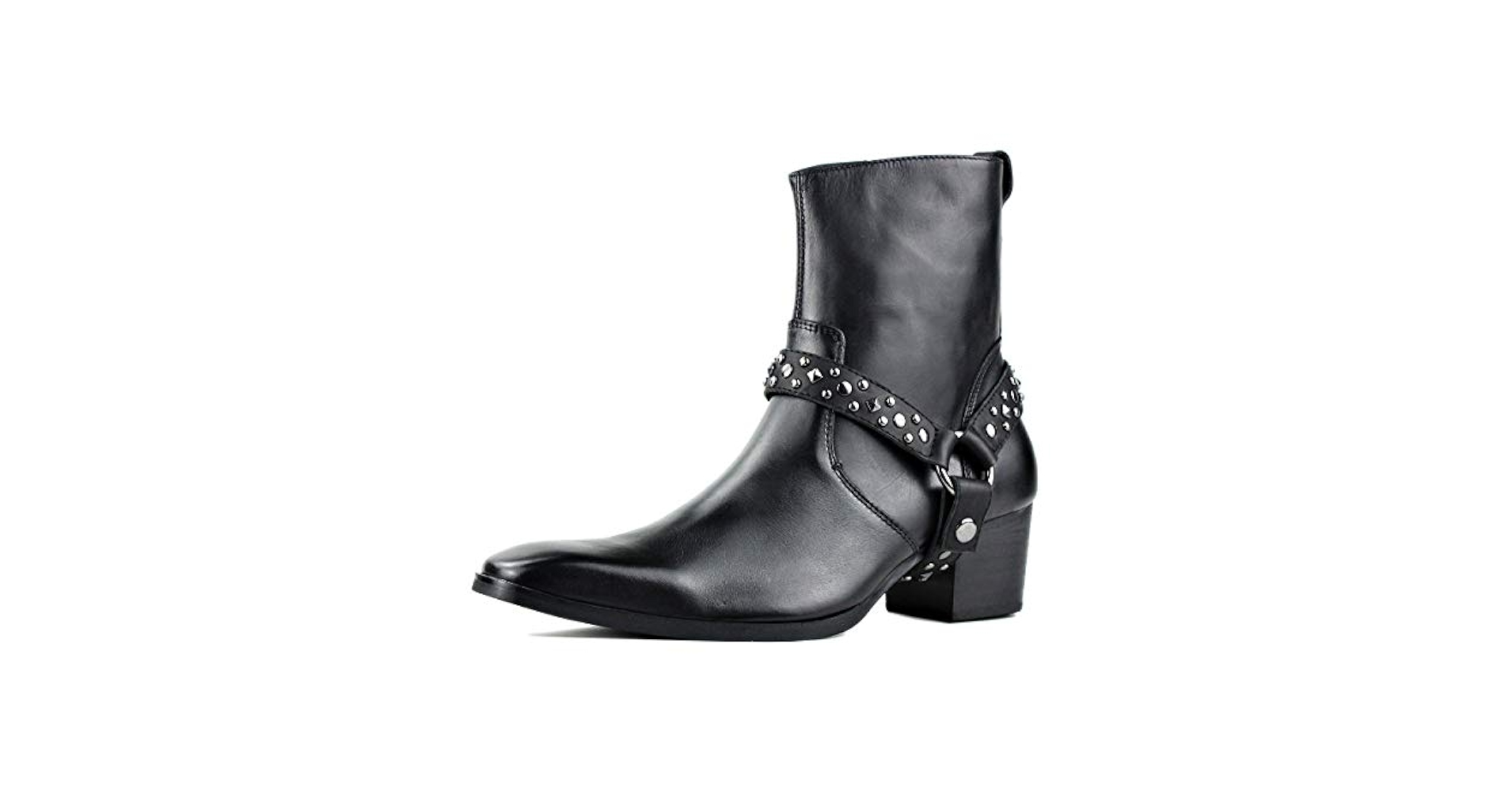Amazon.com | OSSTONE Men Chelsea Ankle Boots Leather Chukka