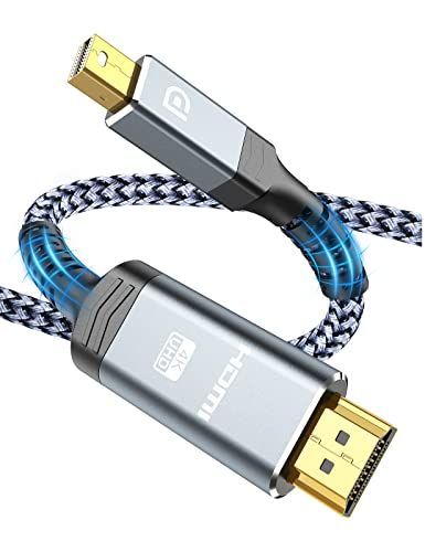Mini DisplayPort to HDMI Cable 3.3ft, Capshi Thunderbolt 2 to HDMI Cord 4K@30Hz Mini DP to HDMI Cable FHD Nylon Braided Gold-Plated Compatible for MacBook, Air/Pro, Surface Pro/Dock, Projector-Grey Mini DisplayPort to HDMI Cable 3.3ft, Capshi Thunderbolt 2 to HDMI Cord 4K@30Hz Mini DP to HDMI Cable FHD Nylon Braided Gold-Plated Compatible for MacBook, Air/Pro, Surface Pro/Dock, Projector-Grey