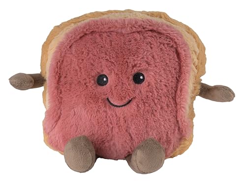 Warmies Wärmekissen/Stofftier Minis Toastbrot/Jelly Toast herausnehmbare Hirse Lavendelfüllung 18cm 280g (exklusives Warmies-Design für Greenlife Value)
