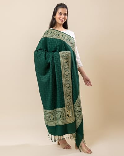 Image of Wrap me Warm Shawl for Women | Soft Viscose Acrylic Poly Wool Shawl - Warm & Lightweight Winter Wrap - Stylish Ethnic Stole for Women - 1010
