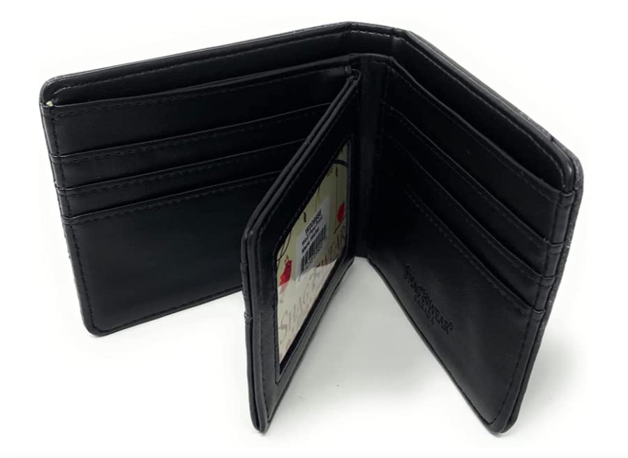 Shag Wear Electric Guitar Billfold Wallet for Men and Teen Boys Vegan Faux Leather4