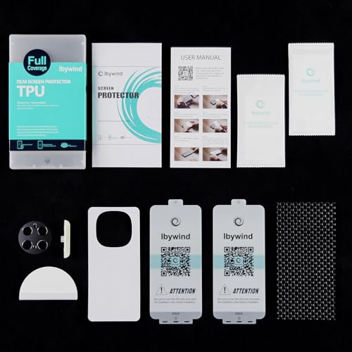 Image of Ibywind 2 Pack Screen Protector For Honor Magic7 Pro 5G,Flexible TPU Film,With 1Pc Camera Lens Protector,1Pc Back Film[Bubble Free][Easy Installation][HD Clear][Self-Healing]