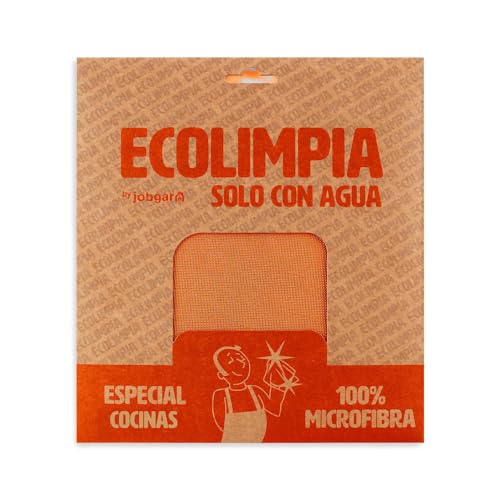 10XDIEZ Paño bayeta ecolimpia Especial Cocina (Naranja - 1 Unidad - Especial Cocina)