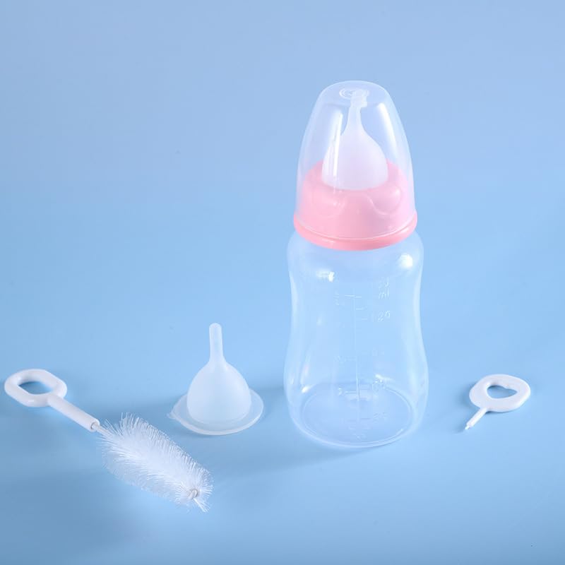 PetVogue Pet Milk Bottle, 150 ml Silicone Transparent Milk Feeding Bottle for Newborn Pet Milk Feeder with Bottle Brush for Small Animals Dog Cat Puppy Kitten Kitty (B0CL2HNQPT) Amazon Price History, Amazon Price Tracker