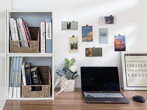 StorageWorks Wicker Baskets for Organizing, Pantry Organizers and Storage, Seagrass Storage Basket for Pantry Shelves, Counter, Natural, 2 Pack