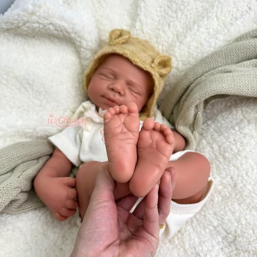 Muñeca Reborn Silicona Cuerpo Completo 19 Pulgadas Realista miniatura 5
