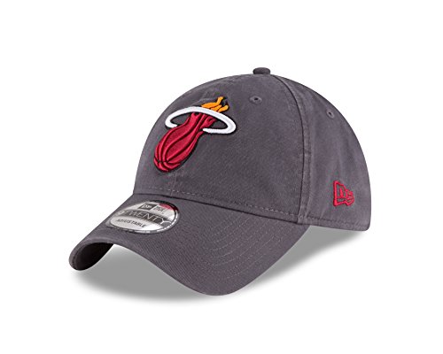 NBA Miami Heat Adult Men NBA Core Classic 9Twenty Adjustable Cap,Osfa,Gray NBA Miami Heat Adult Men NBA Core Classic 9Twenty Adjustable Cap,Osfa,Gray