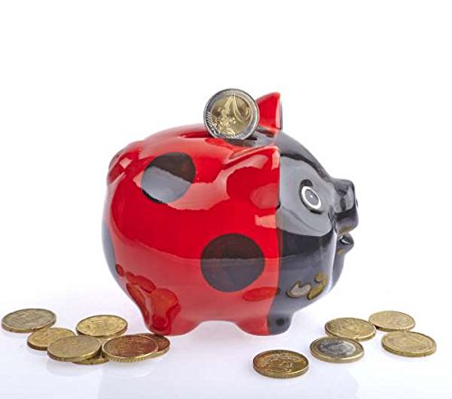 By de Bers möchtegern de Tirelire, Très Belle main en céramique en fraise, Zebra, Tigre, pastèque, coccinelle, épis de maïs, léopard, carotte (Coccinelle)