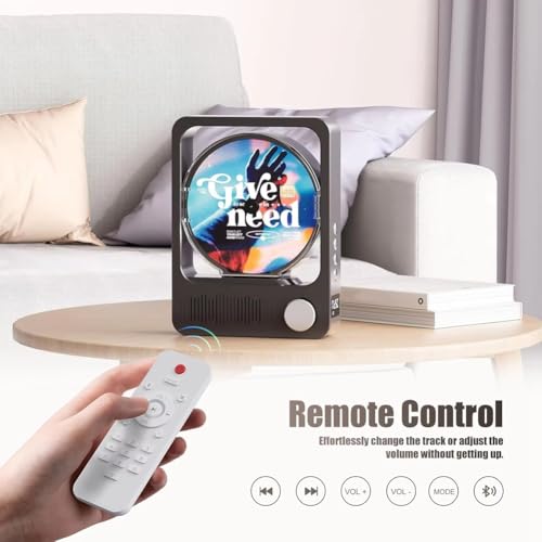Lecteur CD portable pour une expérience d'écoute chaleureuse au salon