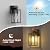 WIHTU Dusk to Dawn Outdoor Lighting Fixtures Wall Mount, Exterior Front Porch Light, Black Sensor Wall Sconce Lamp, Waterproof Wall Lantern, Anti Rust Outside Coach Lights for House, Doorway, Garage