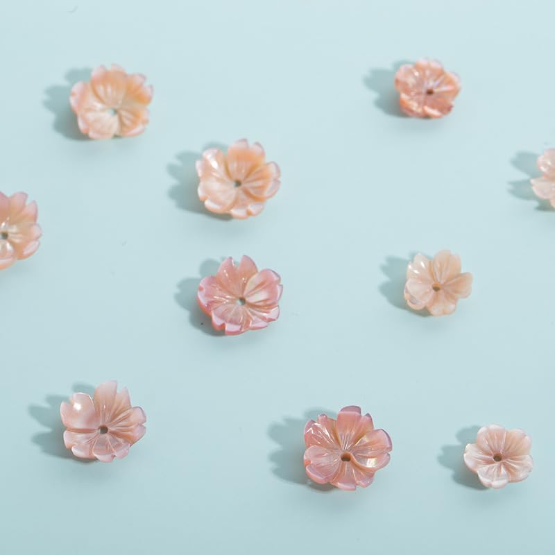 Puste koraliki dystansowe Filigranowe nakładki na Różowe akrylowe nakładki na koraliki kwiatowe 8-12 mm 20-100 szt.(Pink 100pcs,12mm)