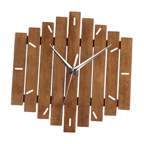 Horloge Murale en Bois Décoration d'Intérieur Art Moderne 12"
