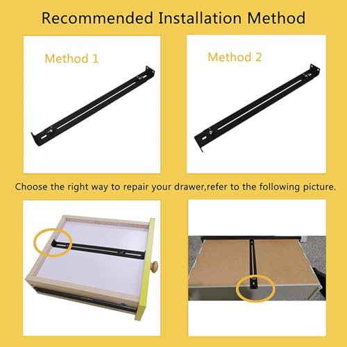 Tiroir bloqué ? Kit réparation meuble avec support central durable x4
