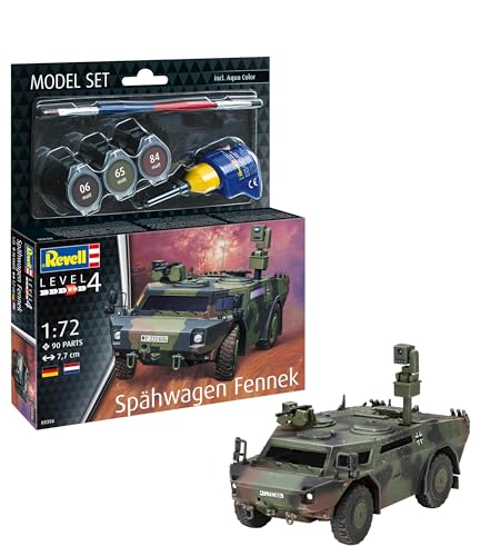 Maquette Fennek 1:72 Revell 63356 véhicule militaire en kit avec pinceau et colle inclus