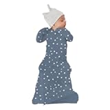 Unisex Baby Gown Sleeper&comma; Night Gown with Diaper-Zipper for Easy Changing&comma; Newborn to 3 Months
