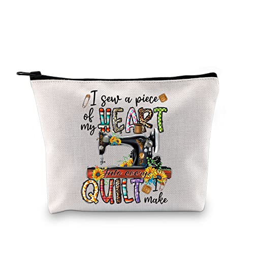 �ٖD ���C�N�A�b�v�o�b�O �~�V�� �e�[�} �M�t�g I Sew A Piece of My Heart Into Every �L���g I Make Sewing Addicts �M�t�g �R�X�`���[���f�U�C�i�[�ւ̃M�t�g, �L���g I Make Bag, �L��