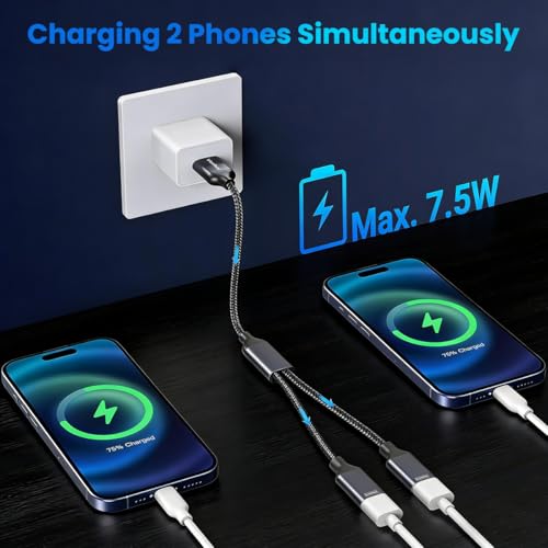 Image of Verilux USB Splitter 1 in 2 Out, 2-in-1 A to A Cable with A Double Dual Port for Charging & 480Mbps Data Sync, Fast Speed USB 2.0 Splitter Adapter for Laptop, PC, Smart TV, Desktop, Mac, PS