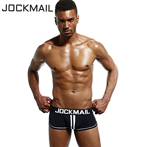 JOCKMAIL Men Open Back Underwear Men Boxer Shorts Cotton Backless boxer4