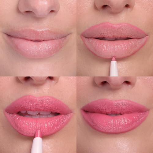 Image of Wander Beauty Lipsetter Dual Cream Lipstick + Lip Liner - St. Tropez Rose - Ultra-Smooth, Hydrating Lipstick and Lip Liner with a Soft Matte Finish - Made with Squalane & Peptides (1 Count)