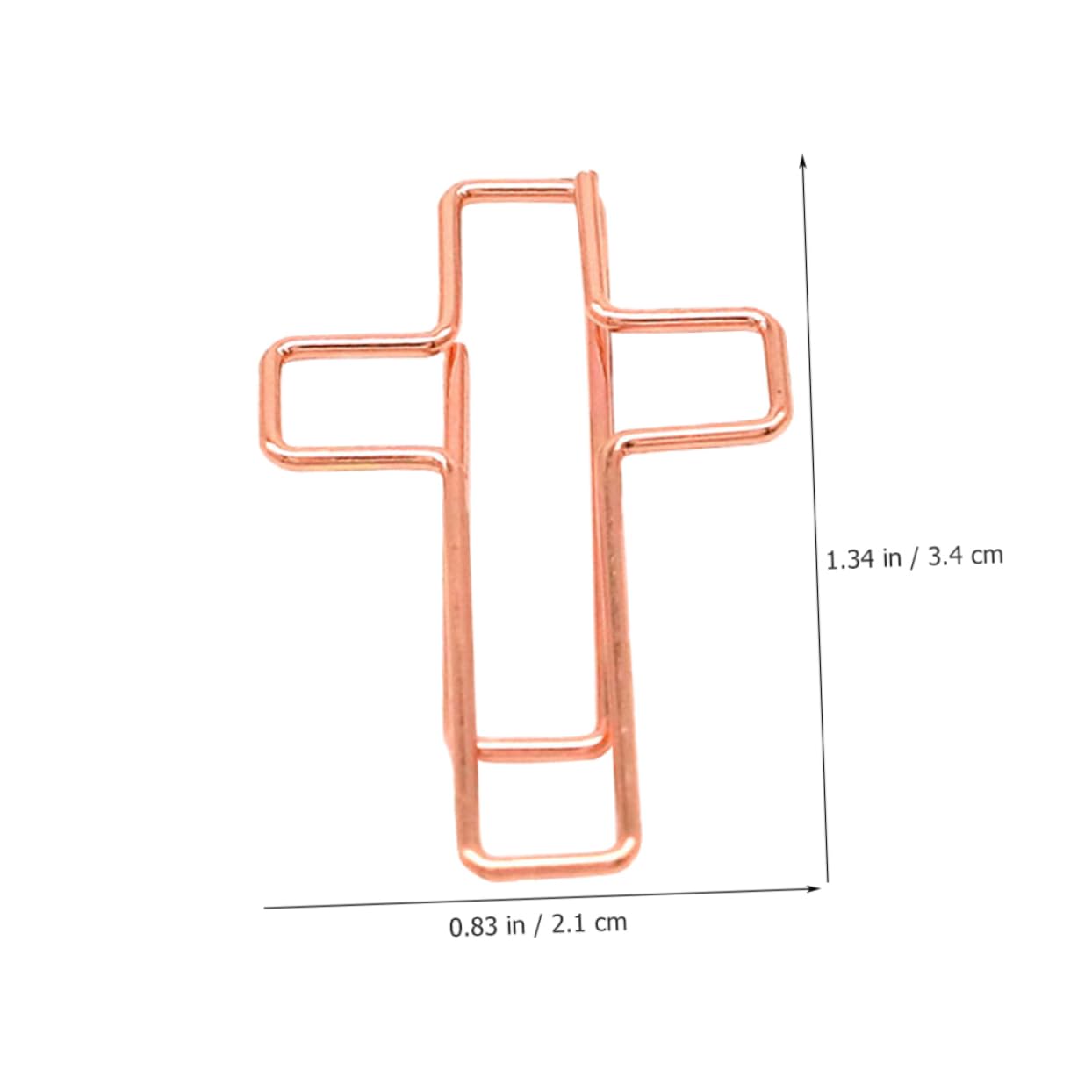 OSALADI Lot de 10 Trombones Métalliques Croisés Design Créatif, Multifonctionnels et Compacts, pour Bureau, École et Organisation de Documents