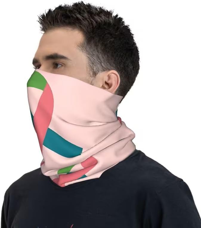 Thyroid Cancer Awareness Tube Scarf Thyroid Cancer Neckerchief | Thyroid cancer awareness, multifunctional scarf, breathable, seamless, approx. 50 x 25 cm