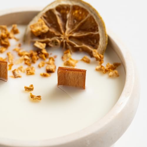 Atuvela, Velas Artesanales de Cera de Soja con Mecha de Madera – Variedad de Aromas Naturales para Ambientación y Decoración (Limon y raspberry)(tarro grande)