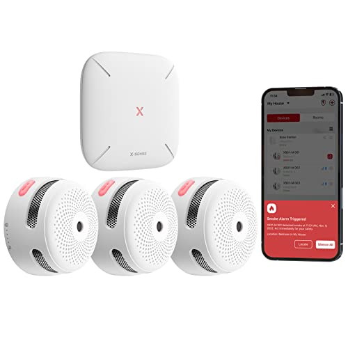 X-Sense Smart Smoke Detector with SBS50 Base Station, Wi-Fi Smoke Alarm Compatible with X-Sense Home Security App, Wireless Interconnected Mini Smoke Detector Fire Alarm, Model FS31 X-Sense Smart Smoke Detector with SBS50 Base Station, Wi-Fi Smoke Alarm Compatible with X-Sense Home Security App, Wireless Interconnected Mini Smoke Detector Fire Alarm, Model FS31