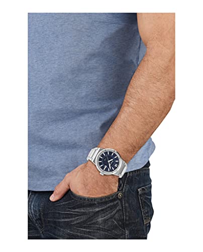 Ferragamo F-80 Collection Luxury Mens Watch Timepieces with a Stainless Steel Bracelet and Case Featuring a Blue Dial4