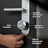 Nuki Smart Lock Ultra, serrure électronique avec Bluetooth, WiFi & Matter, Intégration domotique facile, Déverrouiller la porte à distance, avec 3 modes de verrouillage différents