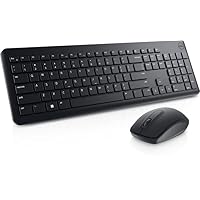 Dell USB Wireless Keyboard and Mouse Set- KM3322W, Anti-Fade & Spill-Resistant Keys, up to 36 Month Battery Life, 3Y Advance Exchange Warranty, Black