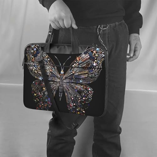 Bolso Tote para Laptop con Estampado de Mariposa 14 pulgadas miniatura 2
