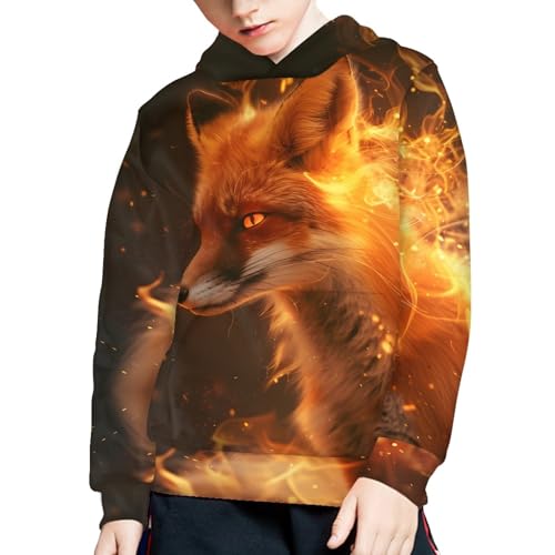 Image of GLUDEAR Teen Boys Girls Novelty Animal Galaxy Hoodies Sweatshirts Pullover