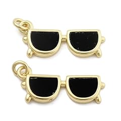 Black Sunlasses Charms_3 pcs