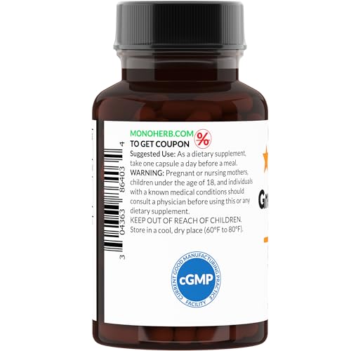 Monoherb Green Coffee Extract - 500 Mg - 90 Vegetarian Capsules thumb #1