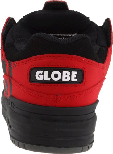 Image of Globe Mens Fusion Skate Shoes, Black /Moto Red, 7.5 D (M) US