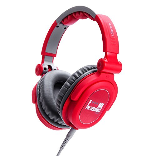 Casque Professionnel iDance FDJ400 avec basse puissante et diaphragme optimisé en rouge et gris