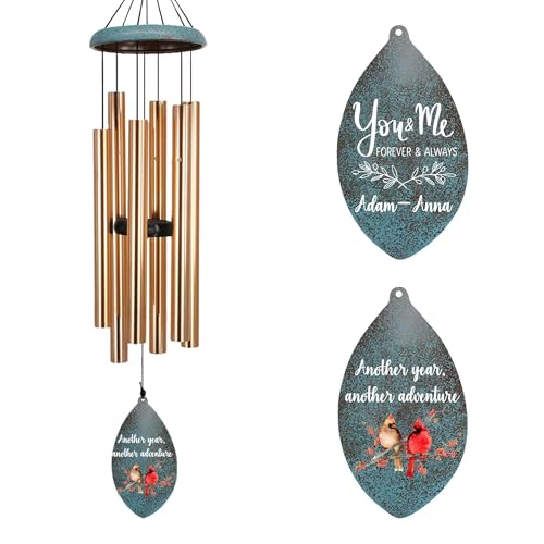 Image of ASTARIN Wedding Gifts Wind Chime, Personalized Names & Date Wind Chimes Gifts for Couple 2026, Wedding Gift for Newlywed Bride Groom Husband Wife, Engagement Gift Valentine's Day