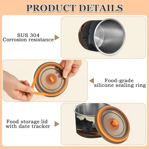 Contenedor de café acero inoxidable 500 ml con tapa miniatura 4