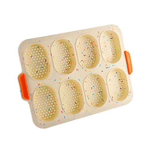 LALADEFIEE 1pc Silicone Bread Mold for Baking Food-grade Non-stick Small French Roll Mold Style for Cakes Fondant and Crafts for Home Kitchen Use