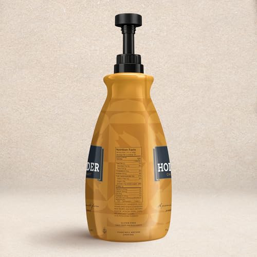 Image of Classic Caramel Cafe Sauce by Hollander Chocolate Co. | For Caramel Lattes & Deserts | Perfect for the Professional or Home Barista - Net Wt. 91oz (64 fl Oz) Large Bottle (PUMP Included) (Pack of 3)