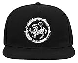 Shotokan Karate Martial Arts Tiger Graphic 5-Panel-Baseballmütze mit flachem Visier und Snapback Schwarz